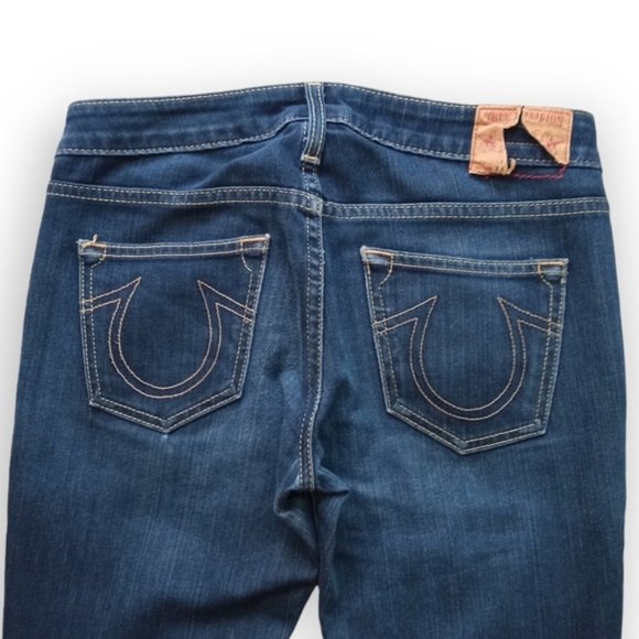 True religion Stella Medium/ dark wash jeans 27 waist / 31 in seam - Picture 4 of 8